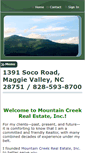 Mobile Screenshot of mountaincreekrealestate.com